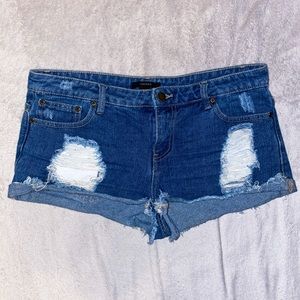 F21 Distressed Shorts